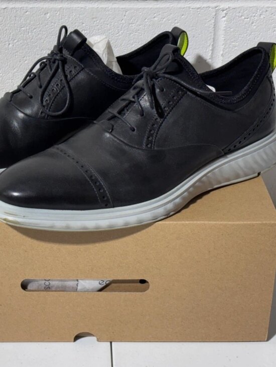 Ecco Mens Shoes St.1 Hybrid Lite Sneaker Sz 13 US Worn Twice with Box Black Gray main image 9